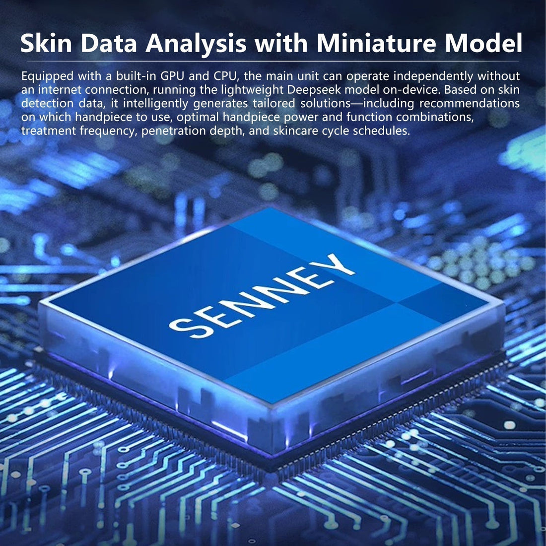 SENNEY Athena AI skin analyser multispectral imaging scan - personalised skin report and treatment recommendations