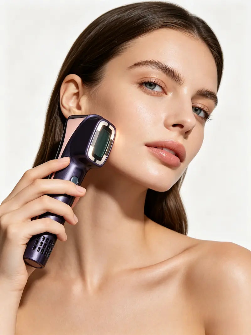 SENNEY™ NIR near infrared light therapy handpiece with EMS micro-current for at-home skin firming and anti-ageing skincare