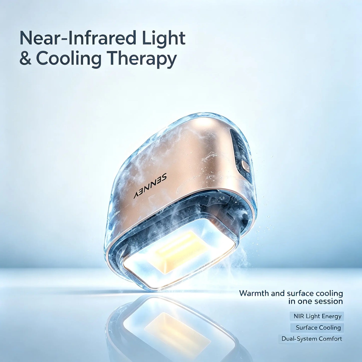 SENNEY™ NIR S2 At-Home NIR Light Device with Synchronized Cooling | Skin Tone & Texture Refinement