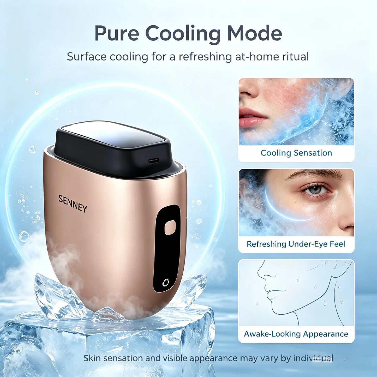 SENNEY™ NIR S2 At-Home NIR Light Device with Synchronized Cooling | Skin Tone & Texture Refinement