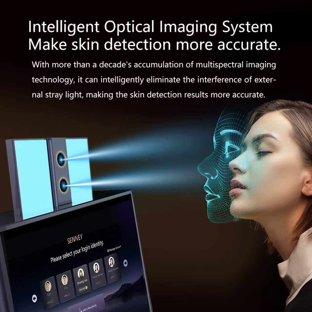 Senney™ Athena 5-in-1 AI Skin Analyzer & Beauty Device • Lift • Brighten • Rejuvenate